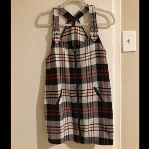 Forever21 Black, white, and red plaid dress